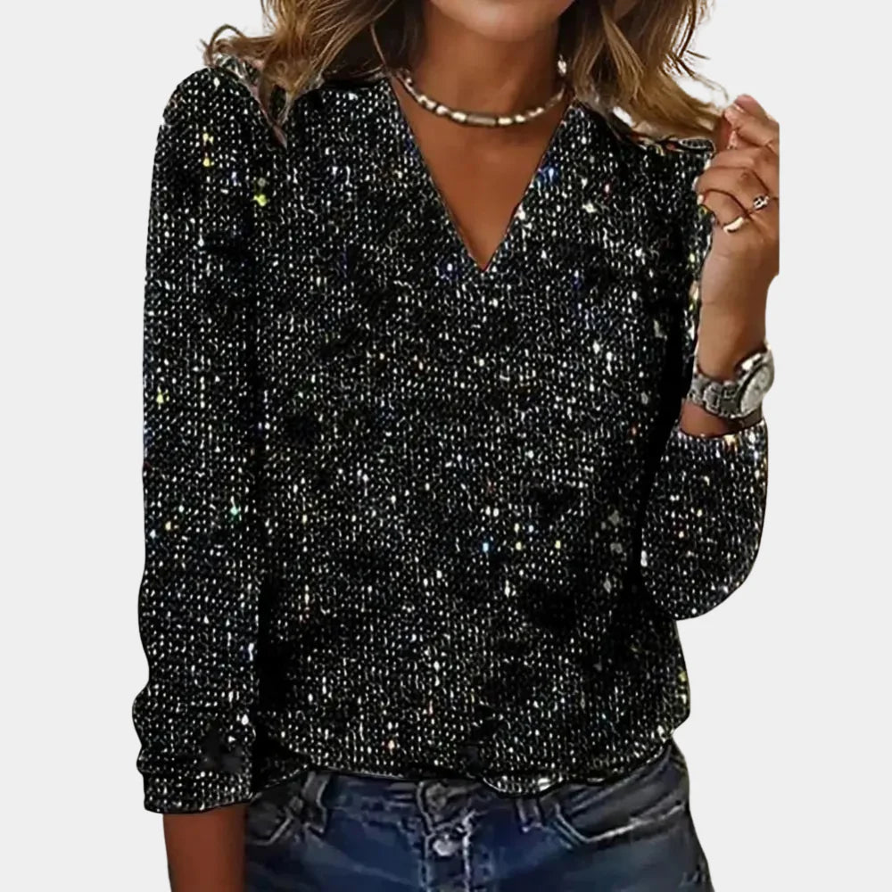 PRISCILLA - Camicia luccicante da donna